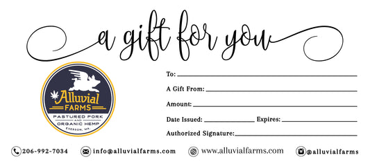 Alluvial Farms Gift Certificate